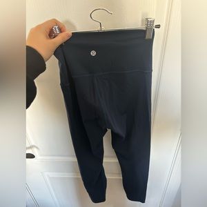 size 4 lululemon navy blue align leggings